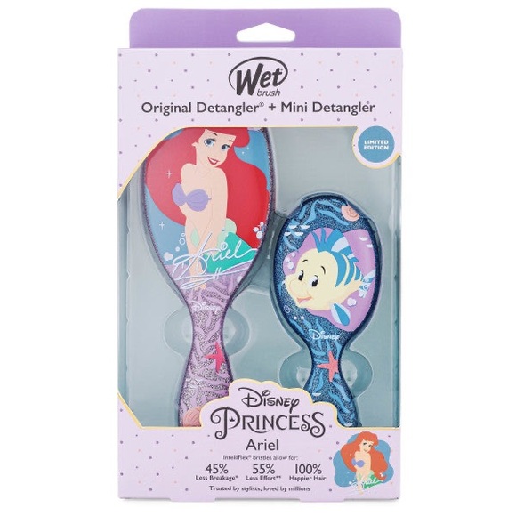 Wet Brush Disney Princess Kit Ariel Original Detangler and a Mini Detangler. - Picture 1 of 9
